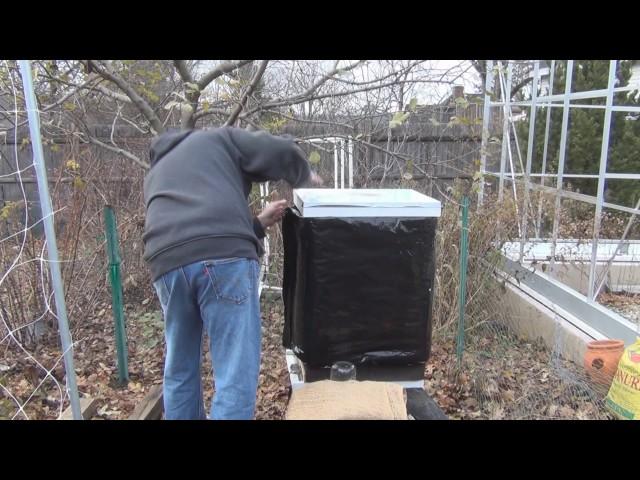 Installing a Bee Cozy winter hive wrap