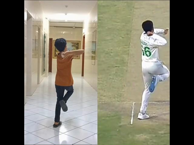 Babar Azam Bowling Copy  || #shorts #youtubeshorts #shortsfeed #cricket