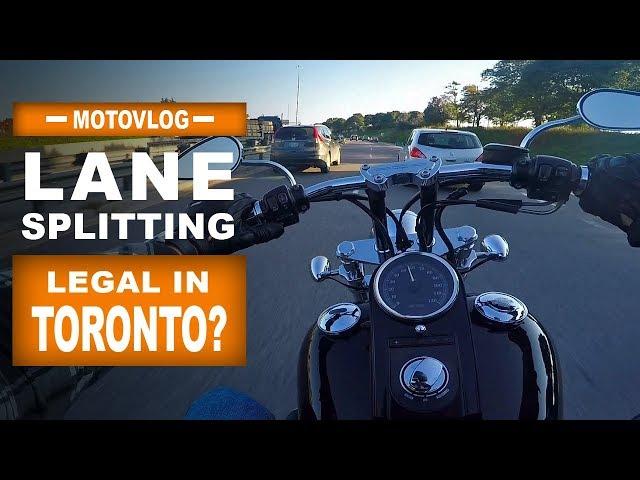 Lane Splitting Is Legal In Toronto??? | MOTOVLOG