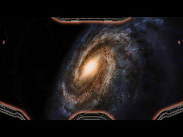 Falling Into the Milky Way Galaxy (Simulation)