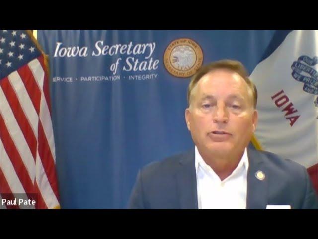 Iowa Sec. of State Paul Pate talks early voting