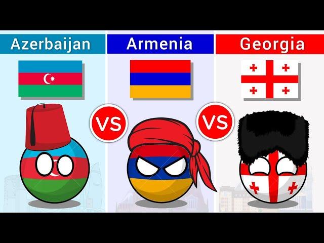 Azerbaijan vs Armenia vs Georgia - Country Comparison