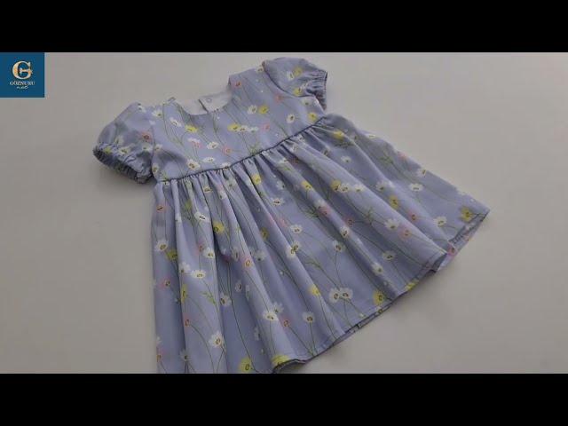 Very Easy Baby Dress Cutting and Sewing