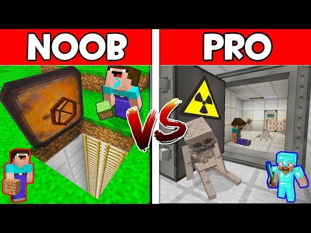 Minecraft - NOOB vs PRO : SECRET BUNKER in Minecraft ! AVM SHORTS Animation