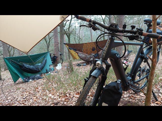 E-Bike Camp #hammockcamping with Spijkerpoes