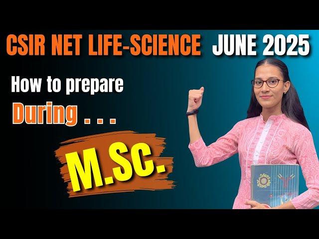 CSIR-NET Preparation during MSc. NET LIFESCIENCE JUNE 2025 #apnasapnajrf