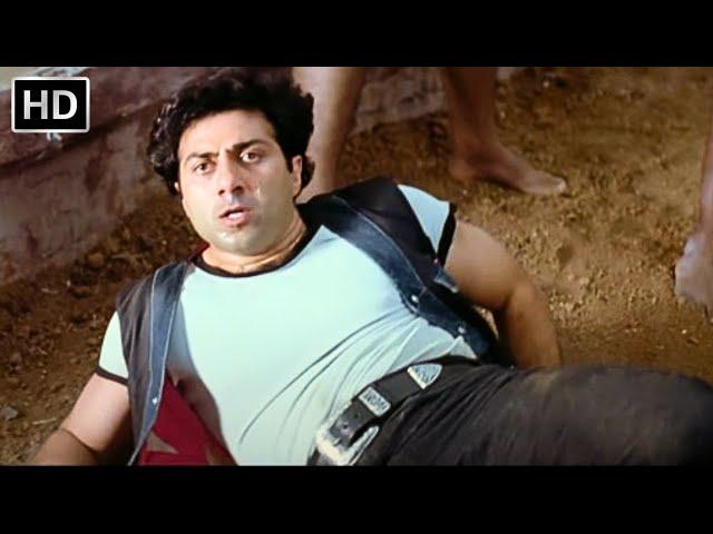 तुम पहलवान नहीं राजा साहब के पालतू कुत्ते हो | Sunny Deol, Karisma Kapoor | Action Ka Baap