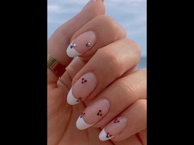 Tuto manucure pour l’été !!  #nails #ongles #tutorial #cerise #cherry