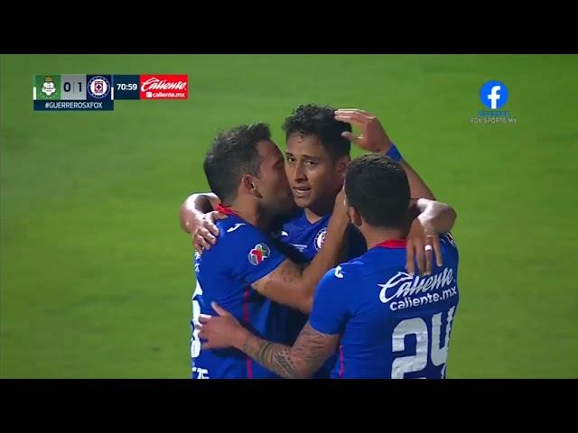 Gol de L. Romo |  Santos 0-1 Cruz Azul | Liga BBVA MX - Guard1anes 2021 - Gran Final IDA