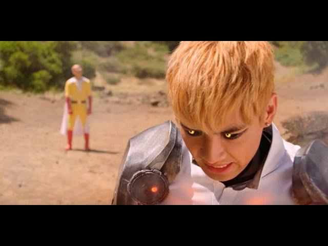 SAITAMA VS GENOS  -  ONE PUNCH MAN LIVE ACTION  -  FULL HD  RE:ANIME