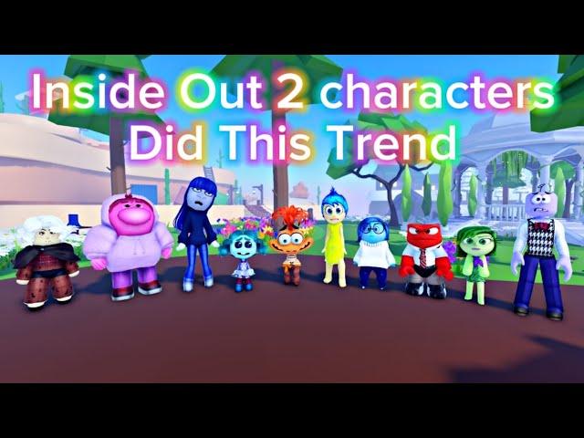 INSIDE OUT 2 CHARACTERS DID THIS TREND | Roblox Trend