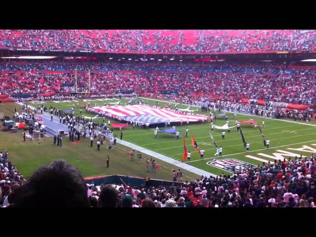 Miami dolphins opening ceremony at sun life stadium