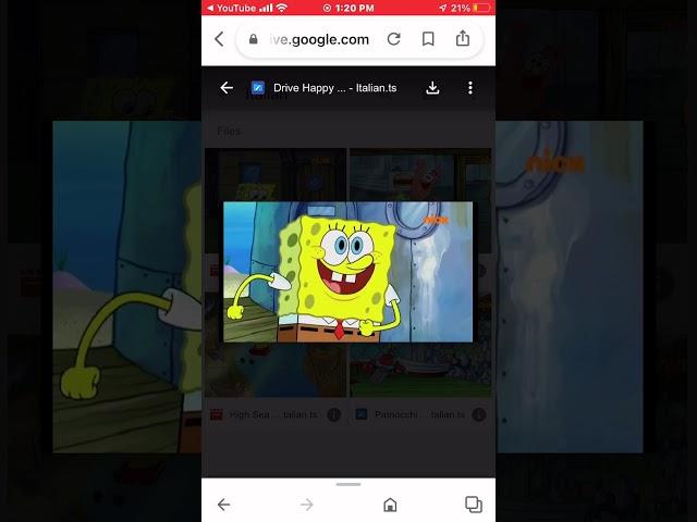 SpongeBob Singing His Theme Song (Italian,HQ)