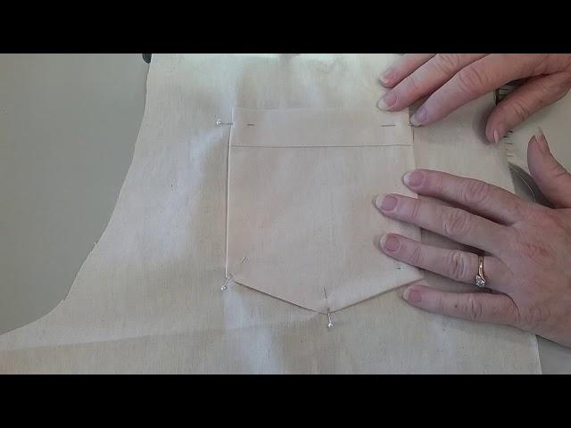 US17819 How to sew a patch pocket on professionally