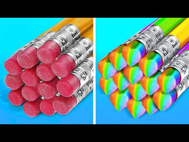 GENIALE SCHUL-HACKS || Schlaue DIY-Tricks! Coole Bastelideen und Gadgets auf 123 GO! GOLD