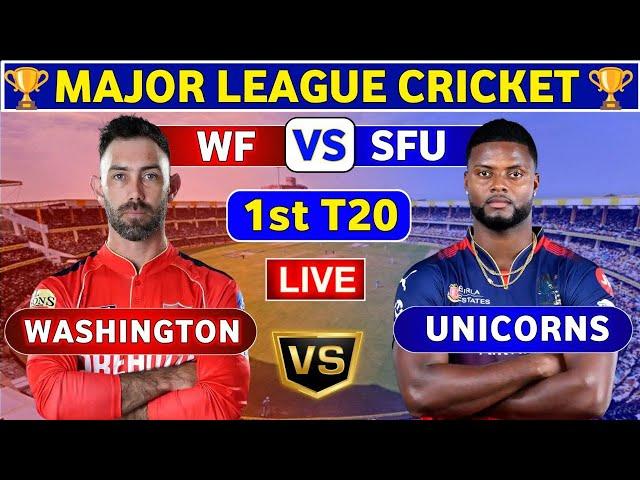 Washington Freedom vs San Francisco Unicorns, 1st T20 | WF vs SFU 1st Match Live Score & Commentary