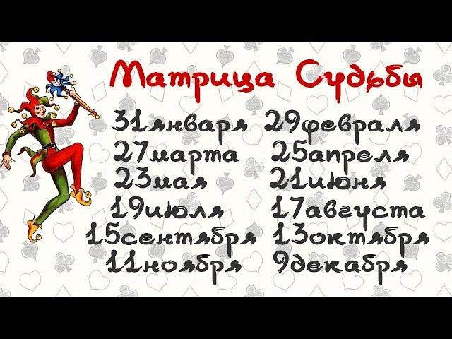 Судьба по дате рождения  Матрица судьбы 9