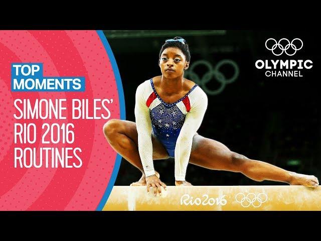 Simone Biles' Rio 2016 individual all-around Final routines | Top Moments