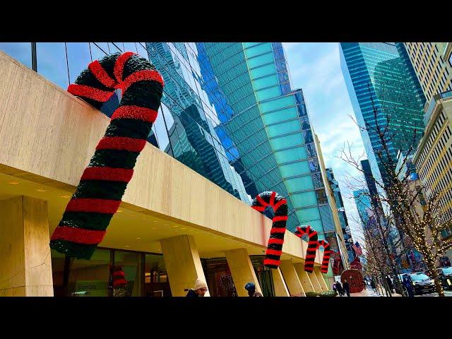 4K | NYC Christmas Walk 2024 - Fifth Avenue Holiday Magic