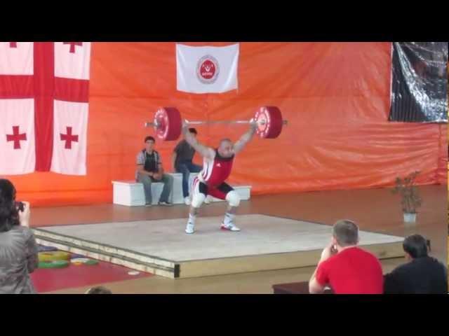 Gia Machavariani, snatch 180kg, Georgian Championship 2012