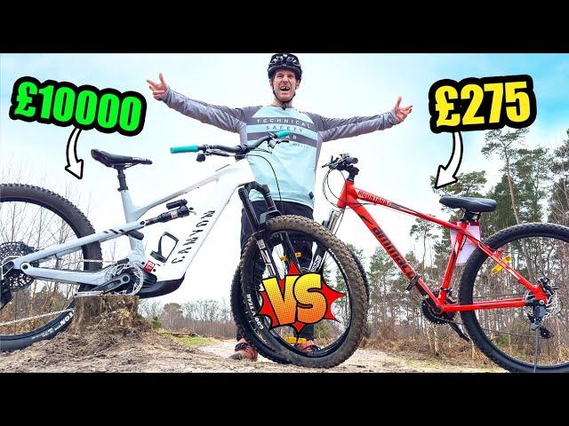 £10000 MOUNTAIN BIKE VS £275 BUDGET MTB!