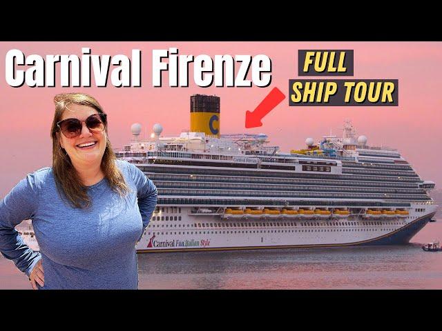 CARNIVAL FIRENZE FULL SHIP TOUR (Carnival's Newest Ship!!)