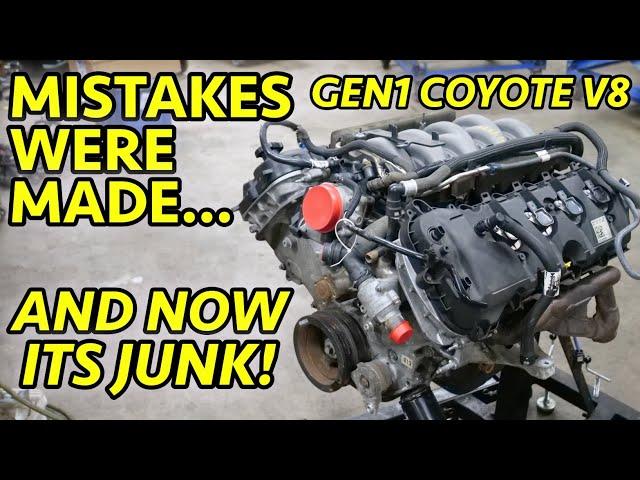 SOMEONE SCREWED UP! This Ford Mustang 5.0 Coyote Engine WAS Nice. Full Teardown Reveals $$$ BLUNDER