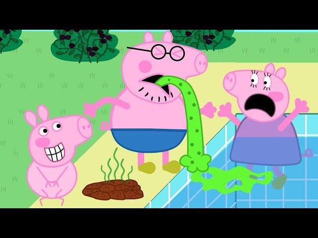 Oh No! What if Peppa poops on the Swimming Pool | Peppa Pig Funny Animatio