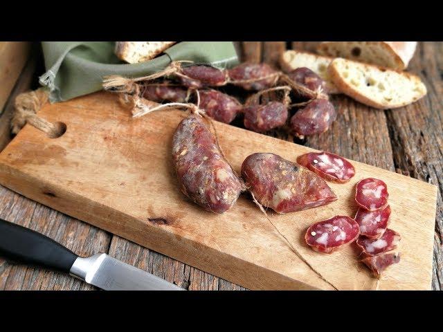 homemade Italian CACCIATORINI SALAMI DIY