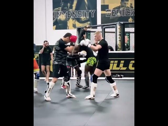 Shavkat Rakhmonov and Ian Machado Garry spent time sparring in 2023  (via @iangarry/IG) #shorts