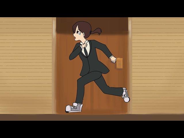 kobeni running (and crying) animated loop