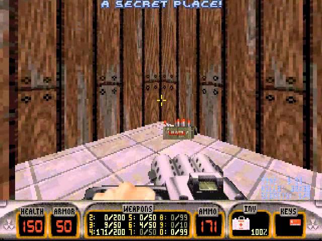 Playing Awful Duke 3D maps: ARMYCAMP.map