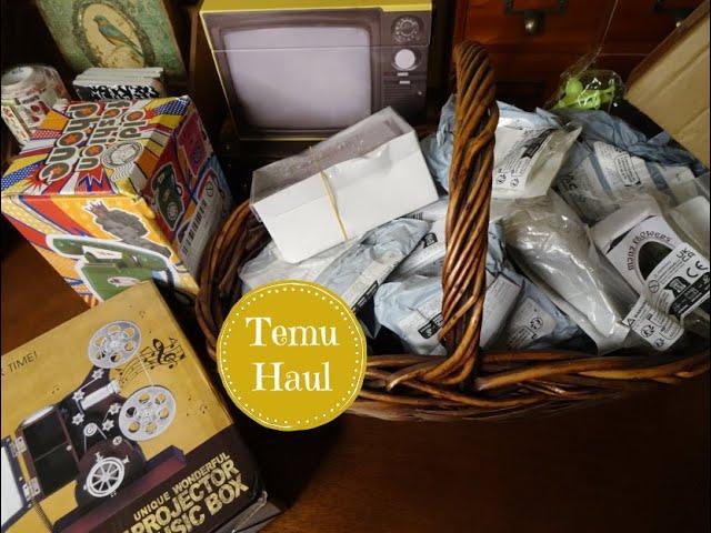 Huge Temu Haul- Dollhouse Miniatures, Scrapbooking Supplies, & More