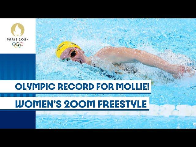 OLYMPIC RECORD FOR MOLLIE! | Women's 200m Freestyle | #Paris2024 Highlights