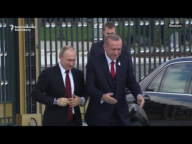 Erdogan Welcomes Putin On Ankara Visit