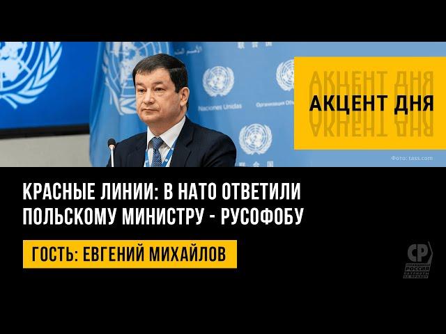 Красные линии: в НАТО ответили польскому министру - русофобу. Евгений Михайлов.