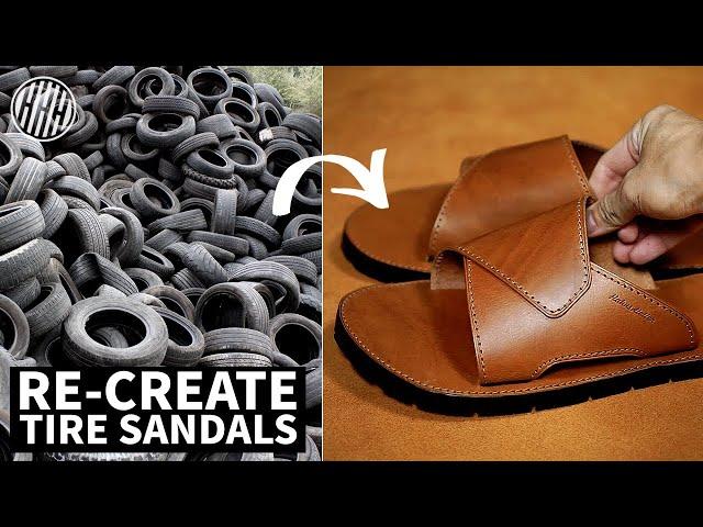 I turn tire into handmade sandals