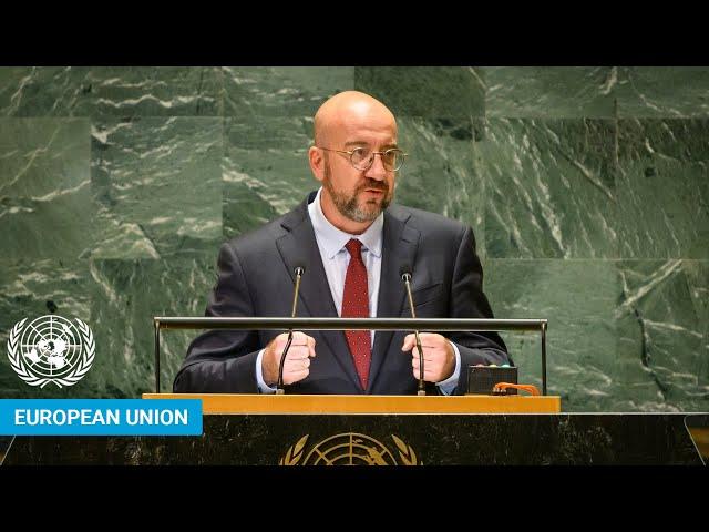  European Union - President of the European Council Addresses UN General Debate, 79th Session