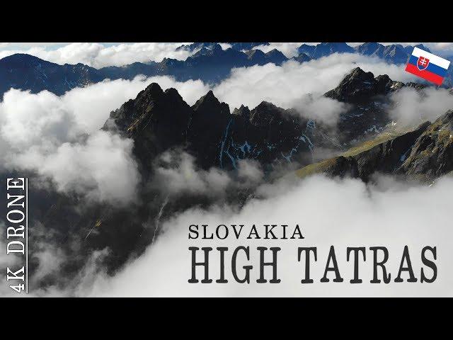 HIGH TATRA Mountains - Slovakia  Ultra HD 4K DRONE video