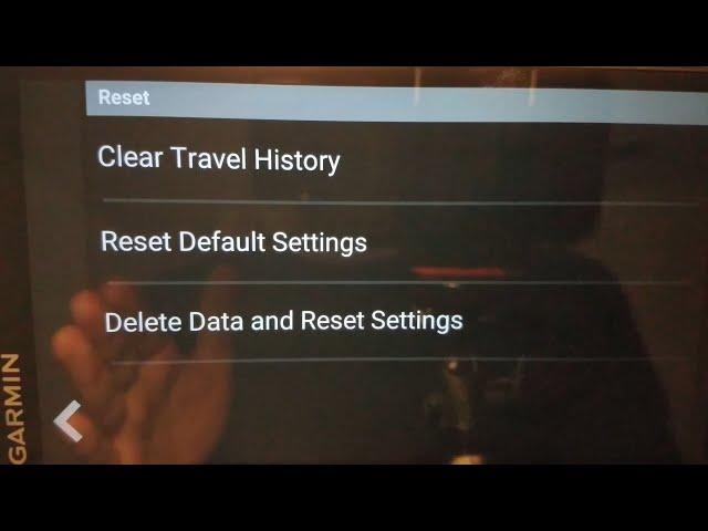 How to reset a Garmin DriveSmart 66