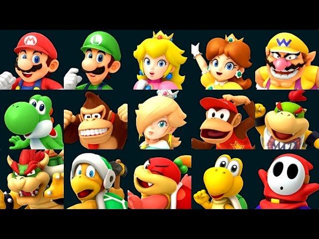 Super Mario Party - All Characters