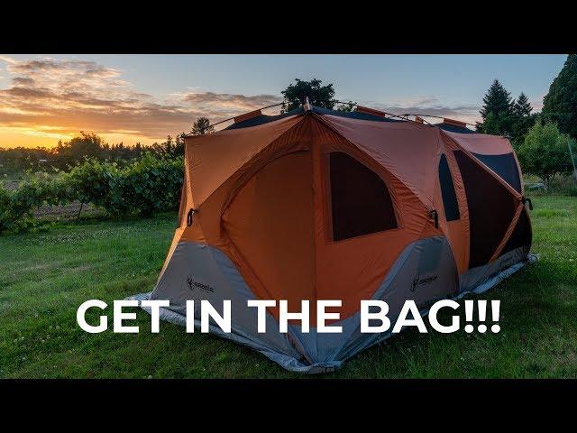 How to TAKE DOWN & PACK the Gazelle T4 Plus Hub Tent