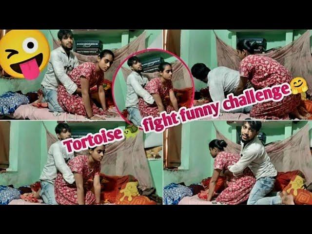 Tortoise 1 fight challenge video husband wife / Mom vs son tortoise challenge vlog video/#tortoise