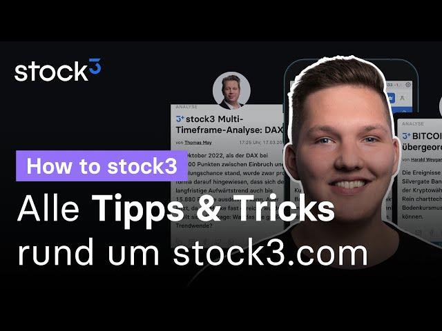 Das Maximum aus stock3.com holen | How to stock3 Webinare