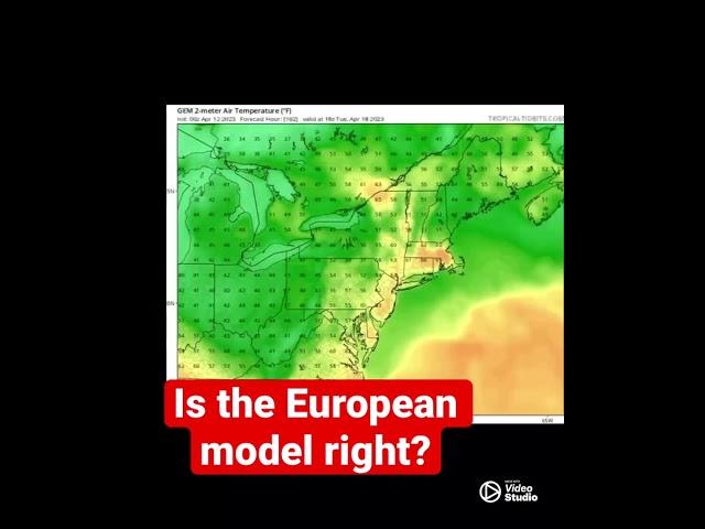 European model suggest a trough over the East next week #ryanhallyall #weatherforecast #weather