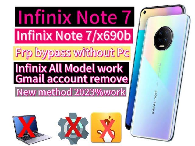 Infinix Note 7 X690b Gmail Account Frp bypas withOut Pc 100 Work