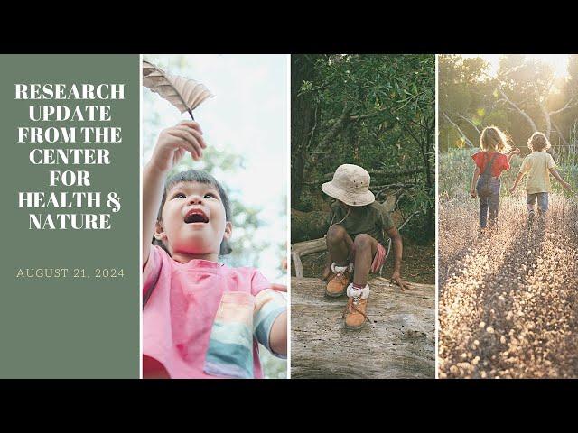 Research Update from the Center for Health and Nature