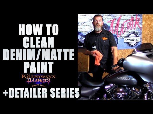 CLEAN YOUR MATTE PAINT WITH KILLERWAXX KW7 HARLEY DAVIDSON DENIM