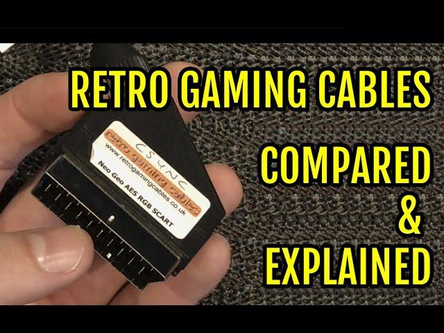 Retro Gaming Cables Comparision Explained RGB Cable RGB SCART s-video Component Composite