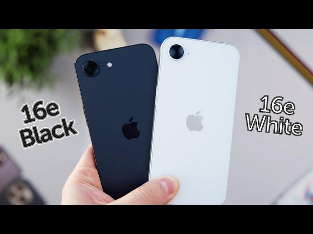 iPhone 16e: Black or White? Color Comparison!